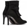Women boots 1182 black antilopa