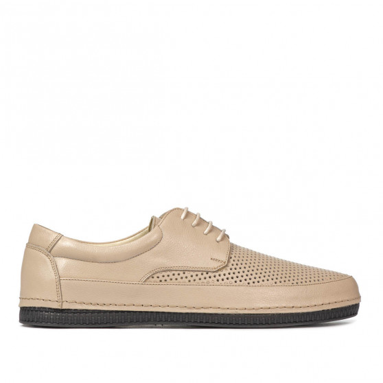 Men loafers, moccasins 921 beige