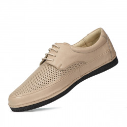Men loafers, moccasins 921 beige