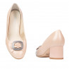 Women stylish, elegant shoes 1274 pudra pearl