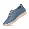 Women loafers, moccasins 688 bleu