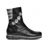 Small children knee boots 107c black combined