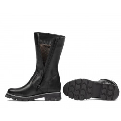 Children knee boots 3026 black combined