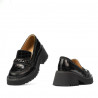 Women casual shoes 6041 croco black combined