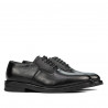 Men stylish, elegant shoes 937 black
