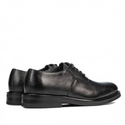 Men stylish, elegant shoes 937 black
