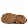 Women casual shoes 6041 croco brown combined