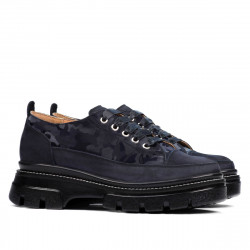 Women casual shoes 6043 indigo velour combined