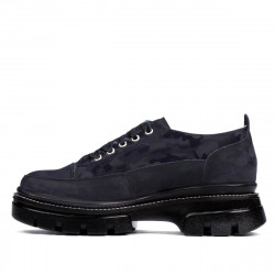 Women casual shoes 6043 indigo velour combined