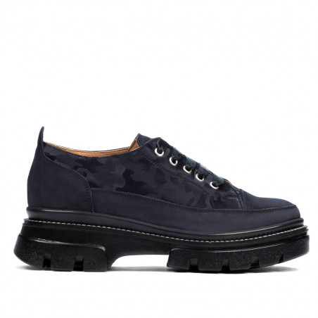 Women casual shoes 6043 indigo velour combined