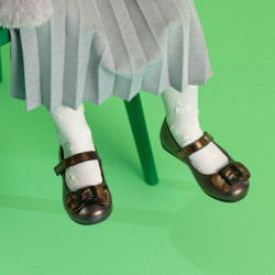 Small children shoes 67c brown pearl combined lifestyle