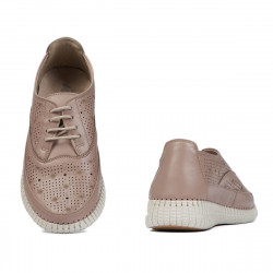 Women loafers, moccasins 6045 nude