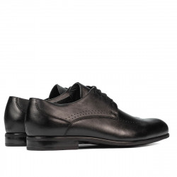 Men stylish, elegant shoes 940 black