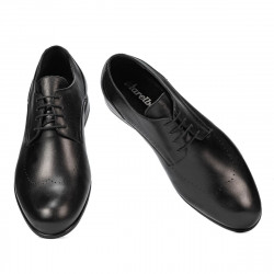 Men stylish, elegant shoes 940 black