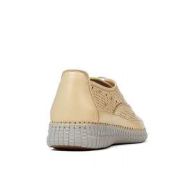 Women loafers, moccasins 6045 lemon