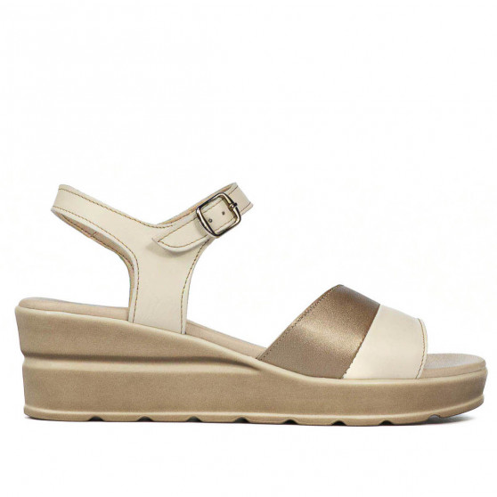 Women sandals 5087 beige combined