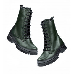 Children boots 3027 green pearl