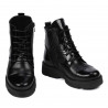 Children boots 3029 patent black combined