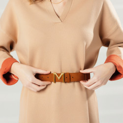 Women belt 08m bufo brown