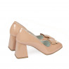 Women stylish, elegant shoes 1291 patent nude