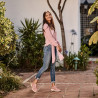 Women casual shoes 6052 pink lifestyle