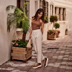 أحذية كاجوال/رياضية 6048 بني مدمج lifestyle