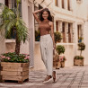 أحذية كاجوال/رياضية 6048 بني مدمج lifestyle