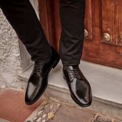 Men stylish, elegant shoes 941 black florantic lifestyle