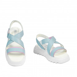Women sandals 5092 bleu combined