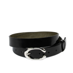 Women belt 35m black florantic