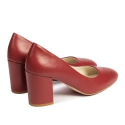Women stylish, elegant shoes 1305 bordo