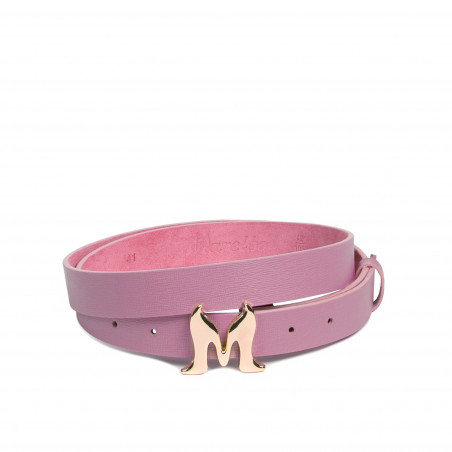 Women belt 41m purple safiano