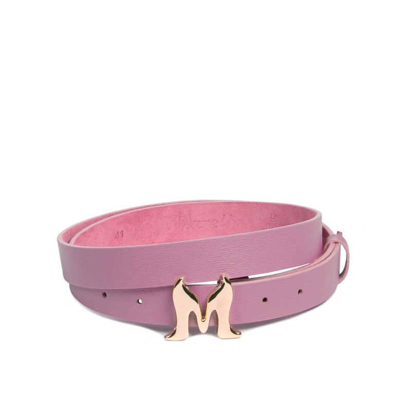 Women belt 41m purple safiano