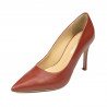 Women stylish, elegant shoes 1320 brown