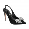 Women sandals 1316 black velour