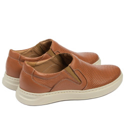 Men loafers, moccasins 971m brown