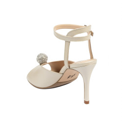 Women sandals 1329 white perlat