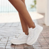 Women sport shoes 6074 white combined lifestyle