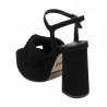 Women sandals 1310 black velour