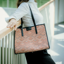 Women beach bag 031-1g motiv pink combined