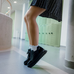 Women sport shoes 6074 black combined lifestyle