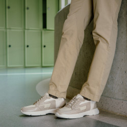 Pantofi sport  barbati 966 beige combined lifestyle