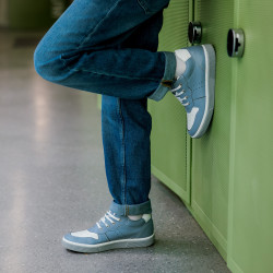 Children shoes 2014 bleu+white lifestyle