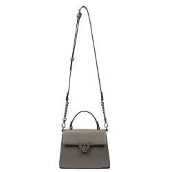 Women shoulder bag 032g 01 taupe caviar