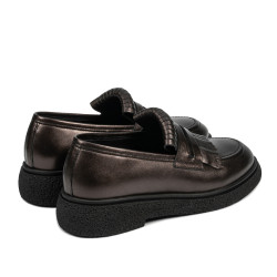Women casual shoes 6081 brown pearl