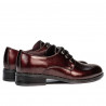 Women casual shoes 6020 patent bordo
