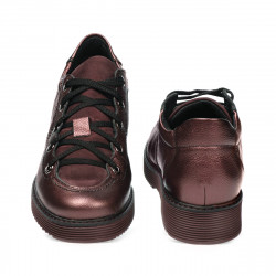 Women casual shoes 6026 bordo pearl combined