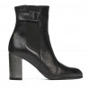 Women boots 1177 black satinat