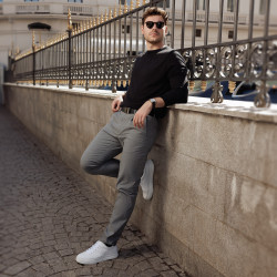 حزام رجال 76b أسود lifestyle