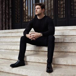 Men stylish, elegant shoes 937 black lifestyle